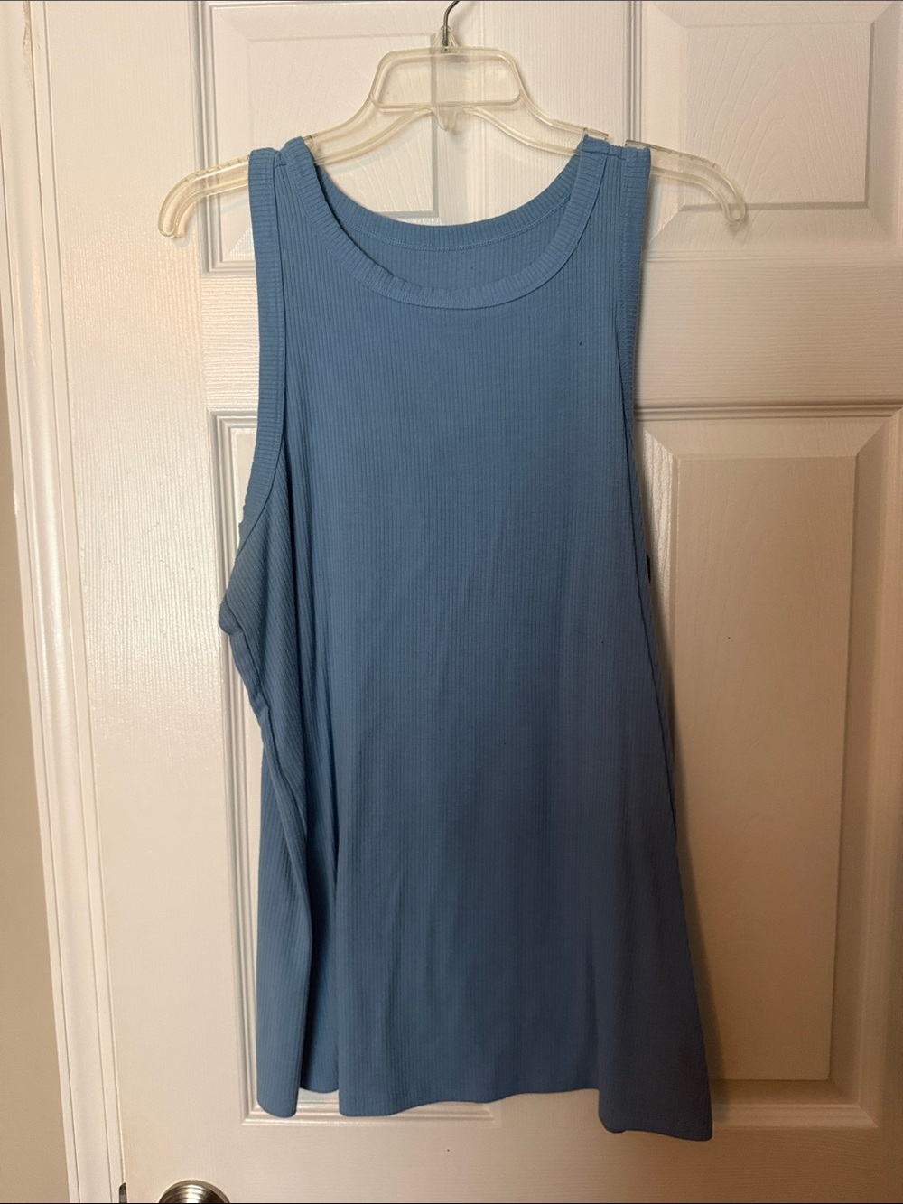 torrid Blue Ribbed Tank Top